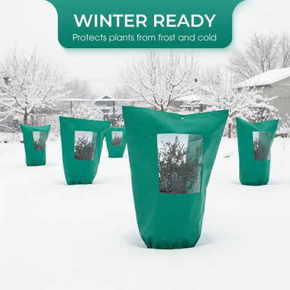 ⏰🎁Vinterdekke for planter med glidelås og snørestramming – frostbeskyttelse