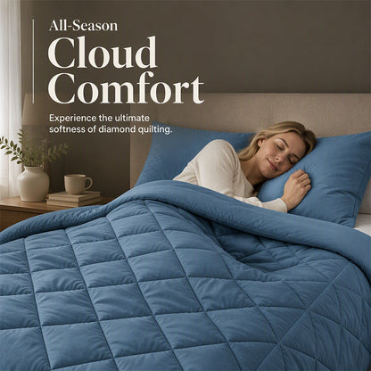 🛏️3-delt quiltet dynesett med pute