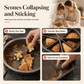 🥧 Silikon sconeform med 8 rom – non-stick, varmebestandig, perfekte trekantede bakverk. Enkel å rengjøre! ✨🧁