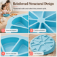 🥧 Silikon sconeform med 8 rom – non-stick, varmebestandig, perfekte trekantede bakverk. Enkel å rengjøre! ✨🧁