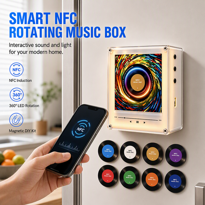⏳Kun for en kort tid – 50% RABATT ⏰NFC-magnetisk kjøleskapsmagnet med spilledåse