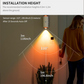 📢📢 50 % rabatt! 🎅 USB-oppladbart LED-nattlys med bevegelsessensor og RGB-fargeskift – Dimbart innelys med magnetfeste