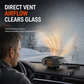 ⏰🎁Mini 12V bilvarmer og defroster-vifte for avdugging og oppvarming av frontrute