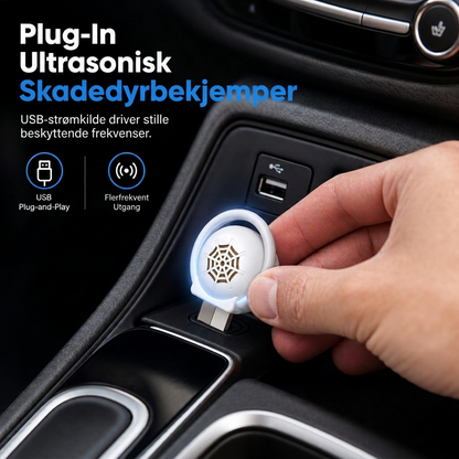 ⏰🔥Tidsbegrenset tilbud: Kun 169 norske kroner! ✨ Bærbar USB-ultralydavskrekkingsenhet mot skadedyr