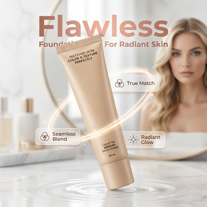 ⏰🎁Foundation med feilfri hudfinish