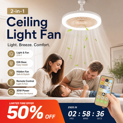 ⏰🎁LED Takvifte med Fjernkontroll og Trefarge Dimming – 3 Hastigheter, Stille Motor – Perfekt for soverom, stue eller kontor – energisparende og lydløs 🔇